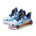 Youngsters' Cartoon Sports Car Sneakers with Rotating Buckle – Breathable Mesh, Lightweight, All-Season Sneakers for Boys and Girls, Vibrant Racing Design, Comfortable for Streetwear and Playtime, Youngsters Casual Footwear | Sporty Youngsters Footwear | - Image 10