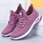 New Season Women's Casual Outdoor Running Walking Daily Commute Slip-On Mesh Sneakers with Side Pattern and Double-Layer Sole
