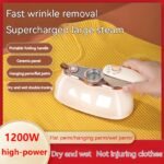 1200W Mini Steam Iron, Quick Heating, 20s Preheat, Dual Function Dry/Wet Ironing, 180° Rotatable Handle, Thermometer, Easy Storage, 220-240V European Plug, Home & Travel Use - EU - Image 2
