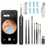 Earwax Removal Tool, 8pcs Ear Care Set, Earwax Cleaner with Camera, Earwax Removal Kit with Light, In-Ear Camera with 6 Ear Spoons, Earwax Cleaner for Ios And Android, 1080P HD Otoscope, Valentine'S Day Gift, Holiday Gift, Birthday Gift - Image 6