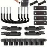 4 Universal Roof Box U-Bolt Clips, Upgraded Roof Rack Bolts, Van Mount Accessories Kit Metal U-Bracket Clips with 8 Locking Nuts and 2 Straps - Image 7