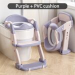⁦3-in-1 Portable Youngsters's Potty Training Toilet Seat - Adjustable, Foldable Step Stool with Safety Harness, Mixed Color, Plastic - Ideal for Home Use, Stair, Training⁩ - الصورة ⁦5⁩