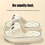 Unisex Cartoon Eye Design EVA Slip-On Slippers - Odorless Lightweight Comfort for Indoor Outdoor Beach Home Use, Machine Washable All-Season Casual Sandals for Men & Women, Beach Shoes