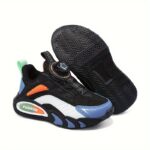 ⁦Casual Cool Low Top Sneakers With Rotating Button For Boys, Breathable Shock-absorbing Running Shoes For Spring Summer Autumn⁩ - الصورة ⁦6⁩
