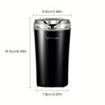 Coffee Bean Grinder Electric, Food Processor, Food Mixer, 200W Powerful Spice Grinder Electric, Grain Mills, Espresso Coffee Grinder for Spices, Nuts, 12 Cups/2.7oz, One Touch Push-Button Control with Brush, Coffee Spoon, 2 Blades - Image 5