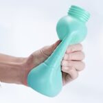11.83oz Portable Bidet Spray Bottle - Modern Style, Round, Front Nozzle, Vertical Spray, Manual Operation, Asian G1/2 Nozzle for Personal Hygiene and Perineal Cleaning, Unscented, PVC Material, No Battery Needed, Personal Hygiene Product|Modern Bidet Desi - Image 4