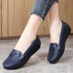 2025 Spring/Autumn Women's Slip-On Casual Shoes - Breathable Synthetic Cover Low-Top Sneakers with TPR Sole, Comfortable Round Toe & Decorative Bow Detail for Summer Casual Attire, Summer Shoes | Slipon Shoes | Synthetic Cover Shoes - Image 9