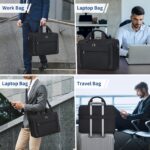 NEWHEY Laptop Bag for Men 43.94/39.62 cm Laptop Bag Briefcase Shoulder Messenger Bag Computer Bag Laptop Case for Travel/Business, Black - Image 7