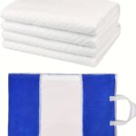 2pcs Men'S Solid Muslim Hajj Towels, Arabian Traditional Garment