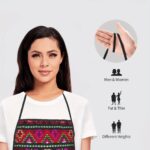 1pc Vibrant Palestinian-Inspired Apron - Colorful Geometric Pattern, Polyester, Ideal for Cooking & Painting, Kitchen Essentials | Artistic Apron | Durable Apron - Image 10