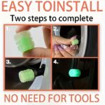 20pcs Glow-in-the-Dark Tire Valve Caps Glow-in-the-Dark Valve Caps Glow-in-the-Dark Tire Caps Suitable for Most Cars, Motorcycles and Bicycles 5 Colors Mixed 20pcs - Image 4