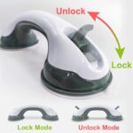 ⁦Suction Cup Shower Handle, Safety Support Handrail, Non-Slip Bathroom Grab Bar, Vacuum Cup Assist Grip, Plastic, No Electricity Needed, Bathroom Accessory⁩ - الصورة ⁦4⁩