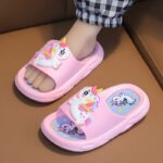 Cute Cartoon Unicorn Open Toe Slippers For Girls, Non Slip Lightweight Slippers For Indoor Shower Pool, All Seasons - Image 8