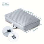 Ergonomic Knee Pillow for Side & Back Sleepers - Between Leg & Under Knee Support Pillow with 100% Polyester, Machine Washable, White - Spinal Alignment & Pressure for Better Sleep, Side Sleeper Pillow, Contoured Design, Soft Fabric, Healthconscious Users - Image 7