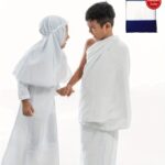 Boy's 2pcs Ihram Towels, White Islamic Towel, One-size Fit, Comes With Free Gift - Random Color Bag - Image 9