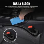 Pack of 2 Car Seat Gap Storage Strips, Leak-proof Design Prevents Debris Falling and Can Also Store Small Items, In-Car Interior Gap Organizer - Image 8