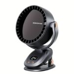 Digital display power level shows six wind power Automatic head shaking USB No leaf fan Rechargeable Table Fan Clip-on Type Portable Mini Desk Fan 360 Degree Rotation Adjustable Clip-on Fan For Student Dormitory - Image 7