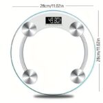 1pc Smart Digital Bathroom Scale with Large LCD Display - 180kg Capacity, Auto Zero, Low Battery Indicator, Battery Powered (No Battery Included), ≤36V Operating Voltage, Essential for Fitness Enthusiasts
