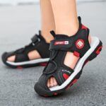 Youngsters' Breathable Mesh Sandals - Durable, Non-Slip, Hook & Loop Closure for Boys & Girls - Ideal for Summer, Spring & Fall - Image 2