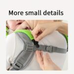 ⁦1pc Baby Stroller Cover, Windproof Dinosaur Design, Soft & Cute, Blocks Strong Light - Ideal for Travel, Four Seasons Use, 100% Polyester Fabric, Dinosaur Nursery Decor⁩ - الصورة ⁦9⁩