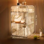 Luxury Multi-layer Cosmetic Storage Box - Spacious Desktop Storage Cabinet for Skincare, Perfume and Cosmetics - Image 4