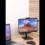 1pc Ergonomic Aluminum Alloy Monitor Stand - Adjustable Desk Mount for 30.48-43.18cm Screens, VESA Compatible, 360° Swivel, Sturdy Base, Holds up to 5.0KG, Black - Image 9