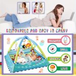 Interactive Gym Play Mat for Youngsters - Tummy Time Mat with 5 Detachable Toys, Designed for Sensory and Motor Skill Development, Ideal Gift for 0-36 Months, Boys and Girls, Polyester Material, Sensory Development | Playful Design | Durable Construction, - Image 4
