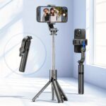TOKQI Wireless Selfie Stick Tripod with Remote, Battery-Powered, Stainless Steel Extendable Phone Stand, 360° Rotation, Compatible with iPhone 15/14/13 & Android, for Photos, Video Recording, Live Streaming - Image 3