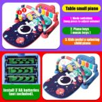 Musical Baby Gym Play Mat with Piano, Activity Center Tummy Time Floor Mat for Newborns and Infants, Multi-Color, Interactive Hanging Toys, Early Development Lights & Sounds, Assembly Required, Polyester Fiber, Ideal Gift for Holidays - Image 11