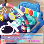 Musical Baby Gym Play Mat with Piano, Activity Center Tummy Time Floor Mat for Newborns and Infants, Multi-Color, Interactive Hanging Toys, Early Development Lights & Sounds, Assembly Required, Polyester Fiber, Ideal Gift for Holidays - Image 8