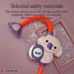 EOHEMERAL Youngsters' Bath Shower Sprinkler - Fun Water Play Toy for Swimming & Bath Time, Extendable 360° Rotation, One-Click Water Flow, Perfect Birthday or New Year Gift, Pink/Green - Image 7