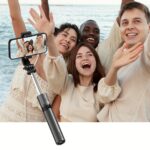 TOKQI Wireless Selfie Stick Tripod with Remote, Battery-Powered, Stainless Steel Extendable Phone Stand, 360° Rotation, Compatible with iPhone 15/14/13 & Android, for Photos, Video Recording, Live Streaming - Image 9