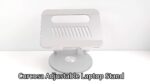 Ergonomic Adjustable Laptop Stand with 360° Swivel Base, Foldable Aluminum Alloy Design for MacBook Pro/Air & 25.4-43.94 cm Laptops, Adjustable Height up to 360° Rotation, Portable & Collapsible for Easy Storage - Image 10