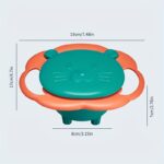 ⁦360-Degree Rotating Bowl - Spill-Proof, Anti-Scald Feeding Dish with Lid & Handles - Perfect for Youngsters & Youngsters - Ideal Christmas or Halloween Gift⁩ - الصورة ⁦5⁩