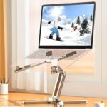Foldable Laptop Stand 360°Rotation Notebook Table Aluminum Alloy Holder Portable Book Tablet Bracket with Heat Dissipation - Image 4