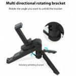 1pc Handheld Phone Holder Desktop Stand Portable Folding Adjustable Live Streaming Magic Bedside Photo Multi-Function Universal Tripod for Shooting with 360-Degree Rotation - Image 6