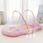 ⁦Mosquito Net - Foldable, Anti-Fall Design with 100% Polyester Fiber Mesh and Alloy Frame, Easy to Clean and No Assembly Required, Bedding|Whimsical Mosquito Net|Durable Polyester Netting, Bedding⁩ - الصورة ⁦5⁩