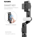 QAML A6 2025 Handheld Gimbal Stabilizer with Selfie Stick Tripod Stand, Wireless Remote, 1-Axis for Smartphone, 400mAh Rechargeable Lithium Polymer Battery, USB Charging, ABS Material, Compatible with iPhone & Android Devices - Image 7