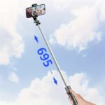 TOKQI Wireless Selfie Stick Tripod with Remote, Battery-Powered, Stainless Steel Extendable Phone Stand, 360° Rotation, Compatible with iPhone 15/14/13 & Android, for Photos, Video Recording, Live Streaming - Image 7