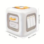 EDUVANKU 6-in-1 Busy Cube Toy for Youngsters & Youngsters - Enhances Fine Motor Skills & Early Learning, White with Yellow Accents, Made in China, Youngsters Toys - Image 5
