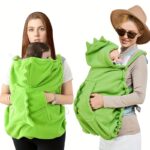 ⁦1pc Baby Stroller Cover, Windproof Dinosaur Design, Soft & Cute, Blocks Strong Light - Ideal for Travel, Four Seasons Use, 100% Polyester Fabric, Dinosaur Nursery Decor⁩ - الصورة ⁦2⁩