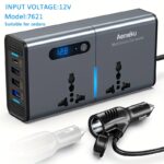 200W Car Inverter Compatible with 12V/24V, Universal 220V Socket, PD Fast Charging USB Converter Suitable for Cars, Trucks, And Boats, Without Battery - Image 3