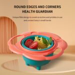 ⁦360-Degree Rotating Bowl - Spill-Proof, Anti-Scald Feeding Dish with Lid & Handles - Perfect for Youngsters & Youngsters - Ideal Christmas or Halloween Gift⁩ - الصورة ⁦8⁩