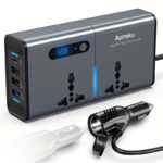 200W Car Inverter Compatible with 12V/24V, Universal 220V Socket, PD Fast Charging USB Converter Suitable for Cars, Trucks, And Boats, Without Battery - Image 8