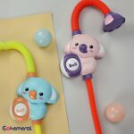 EOHEMERAL Youngsters' Bath Shower Sprinkler - Fun Water Play Toy for Swimming & Bath Time, Extendable 360° Rotation, One-Click Water Flow, Perfect Birthday or New Year Gift, Pink/Green - Image 4