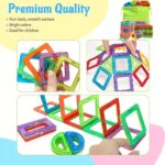 ⁦Magnetic Blocks Building Toys for Youngsters,Big Size Magnet STEM Toys Learning Educational Constructor Set Magnet Toys for Youngsters Toys for Youngsters Age 3-6 Birthday Gifts Magnet Gift Random Color⁩ - الصورة ⁦10⁩