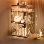 Luxury Multi-layer Cosmetic Storage Box - Spacious Desktop Storage Cabinet for Skincare, Perfume and Cosmetics - Image 5