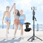 Auto Face Tracking Tripod, No App Required, 360° Rotation Face Body Phone Mount Smart Shooting Phone Tracking Holder for Vlog Live Streaming Video, Rechargeable Battery, Black - Image 10