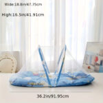 ⁦Mosquito Net - Foldable, Anti-Fall Design with 100% Polyester Fiber Mesh and Alloy Frame, Easy to Clean and No Assembly Required, Bedding|Whimsical Mosquito Net|Durable Polyester Netting, Bedding⁩ - الصورة ⁦2⁩