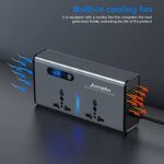 200W Car Inverter Compatible with 12V/24V, Universal 220V Socket, PD Fast Charging USB Converter Suitable for Cars, Trucks, And Boats, Without Battery - Image 7